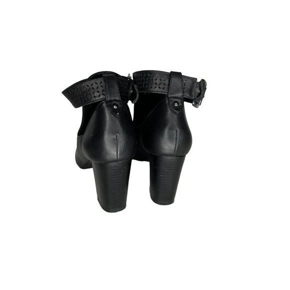 Sole Senseability Kohls Ankle Shoes Booties Sz 7 Faux Leather Peep Toe - Picture 3 of 8